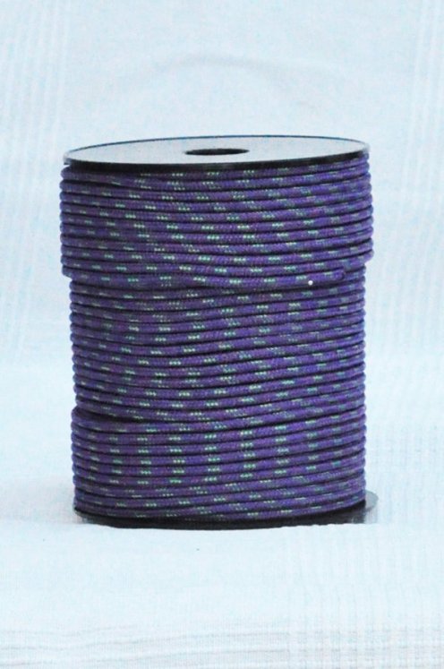Cuerda tambor yembé reforzada PES 4 mm Violeta / Verde 100 m