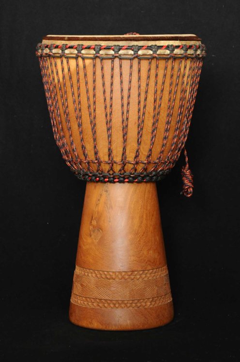 Djembe djembé Mali Top dugura grand monté avec peau boeuf vache veau