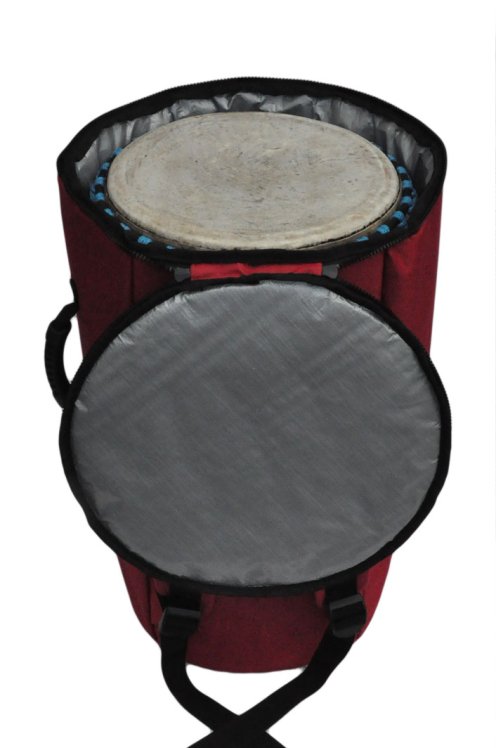 Funda para djembe Percussion Africaine alta calidad XL roja