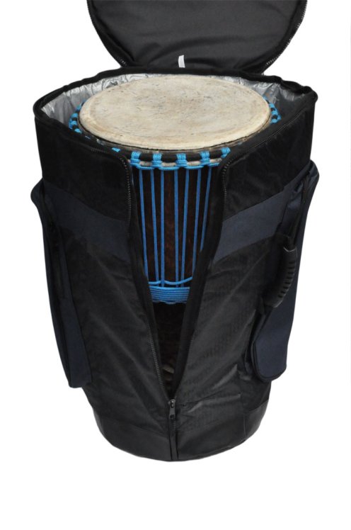 Funda para djembe Percussion Africaine calidad premium XL azul
