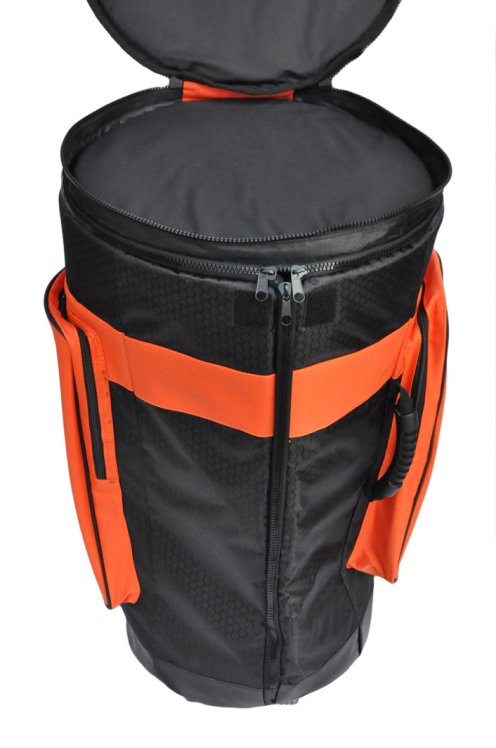 Funda de djembe profesional Percussion Africaine Premium Naranja XL