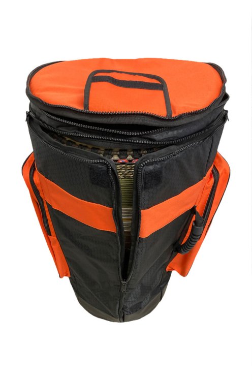 Funda de djembe profesional Percussion Africaine Premium Naranja XL