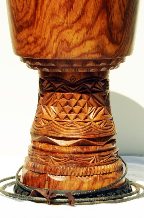 Cuerpo de djembé de Guinea de madera de balafón (gueni) - Djembe alta gama