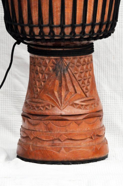 Djembé de Guinea con piel de vaca - Tambor djembe alta gama piel de becerro, piel de buey, piel de toro
