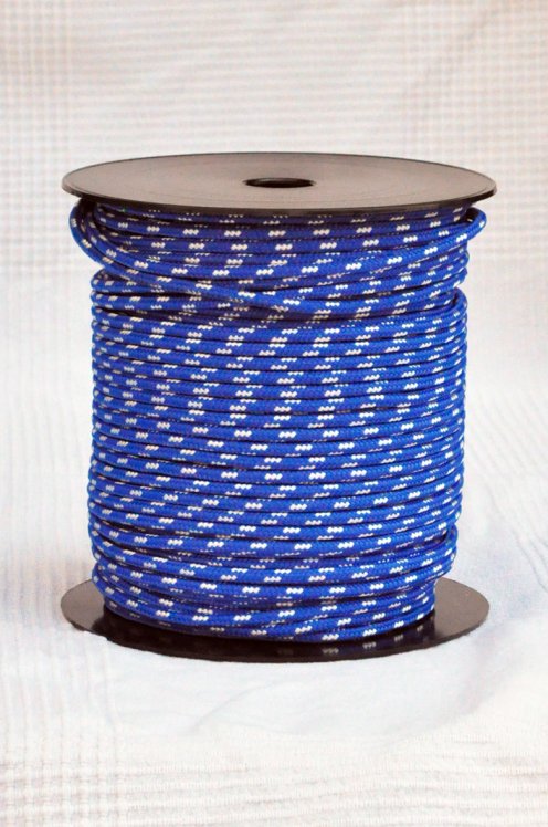 Driza djembé Ø5 mm (azul Francia / écru, 100 m) - Cuerda para djembe tambor