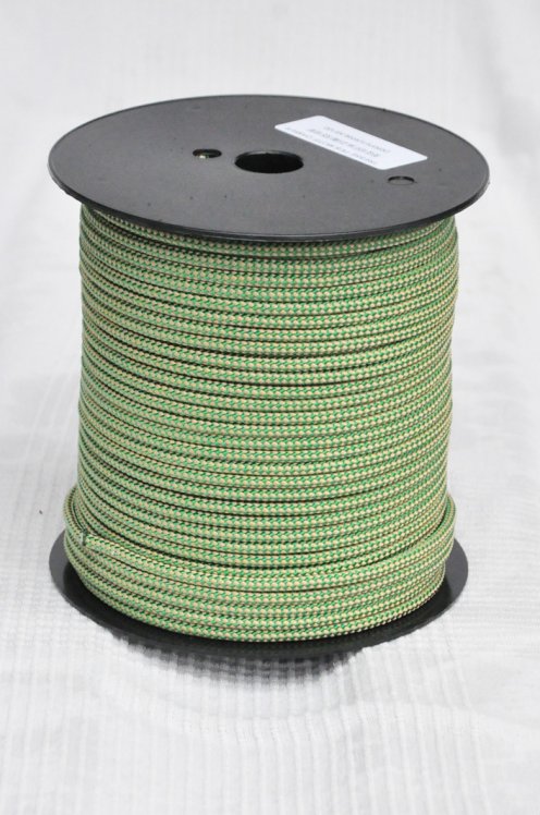 Driza djembé Ø5 mm (damero, beige / verde, 100 m) - Cuerda para djembe tambor