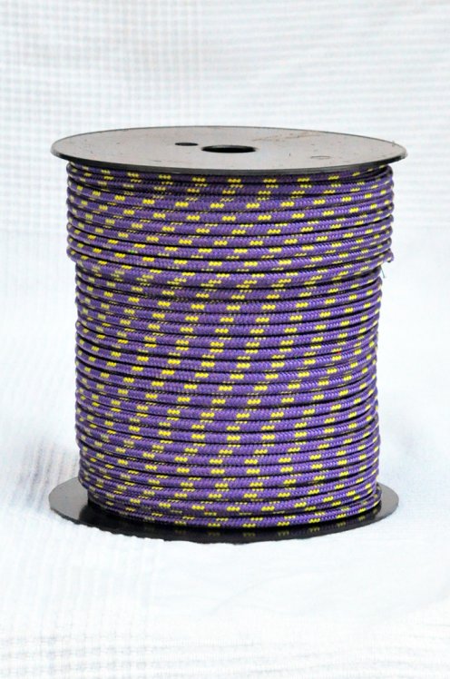 Driza djembé Ø5 mm (violeta / amarillo girasol, 100 m) - Cuerda para djembe tambor