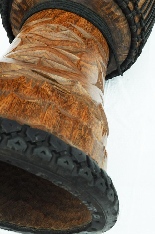 Djembé de Guinea con piel de vaca - Tambor djembe alta gama piel de becerro, piel de buey, piel de toro