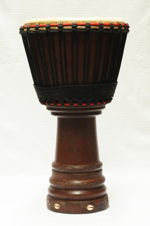 Venta de djembe profesional - Tambor djembe de Mali grande en madera de caoba