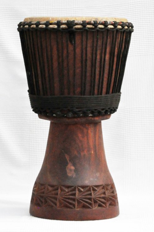 Venta de djembe - Tambor djembe de Mali grande de caoba