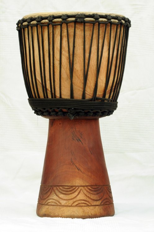 Venta de djembe - Tambor djembe de Mali grande de caoba