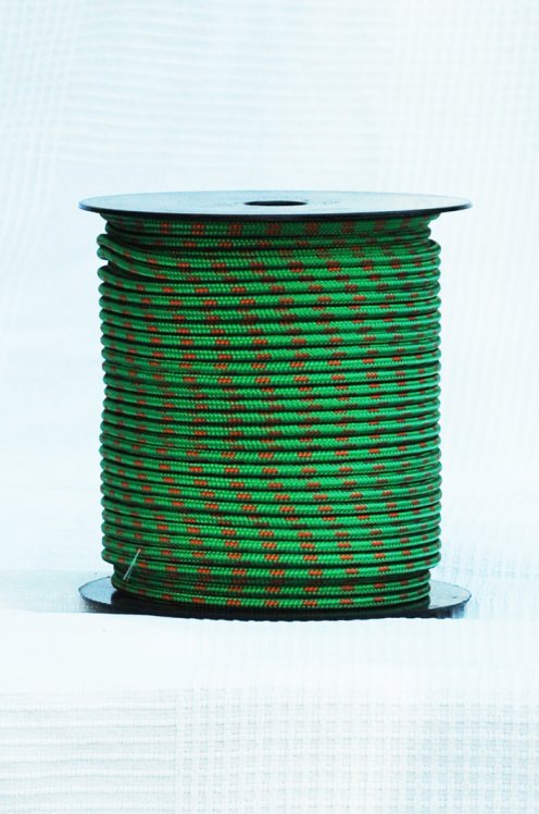 Cuerda de alpinismo djembé Ø5 mm verde / naraja - Cuerda para djembe tambor