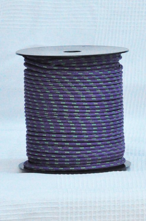 Cuerda de alpinismo djembé Ø5 mm violeta / verde - Cuerda para djembe tambor