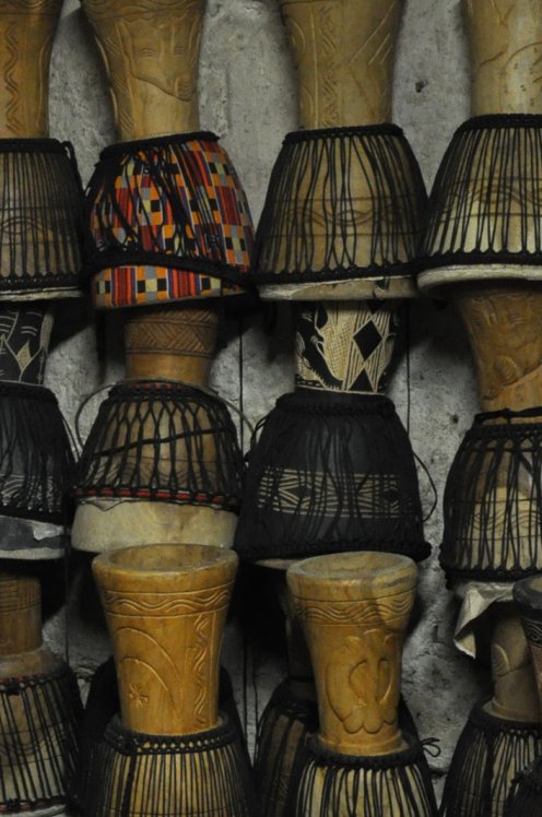 Venta djembe barato al por mayor - Cuerpo de djembe grande de Ghana