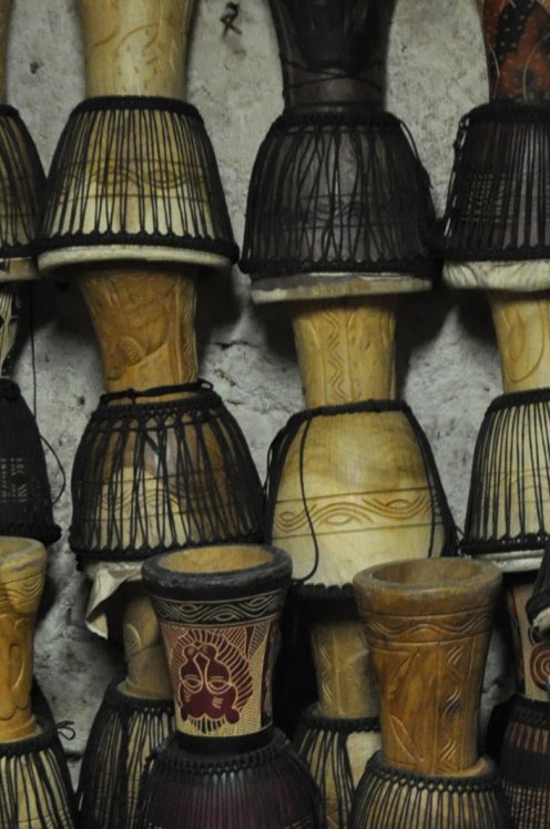 Venta djembe barato al por mayor - Cuerpo de djembe grande de Ghana