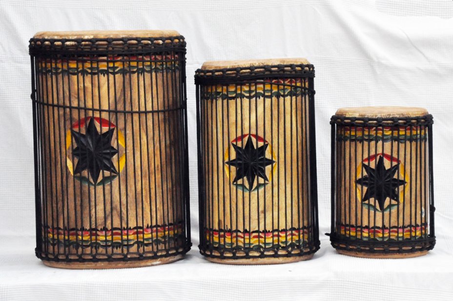 Juego de tambores dunun de Guinea de melina