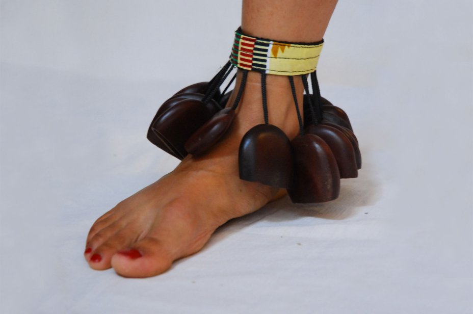 Brazalete para danza africano - Tobillera para danza yuyu de Ghana