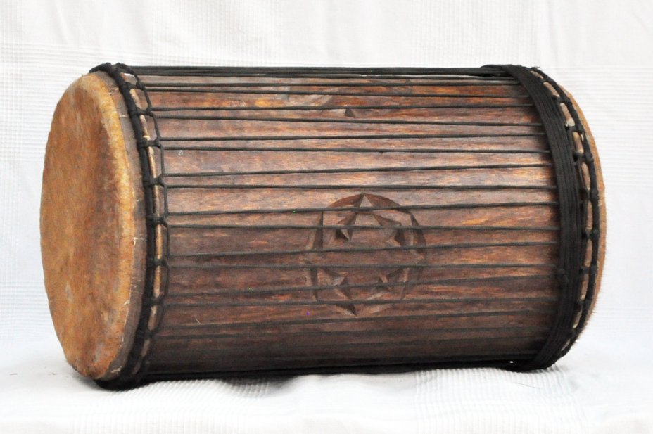 Dundun sangban 4 planchas - Tambor dundun de Guinea de rosewood