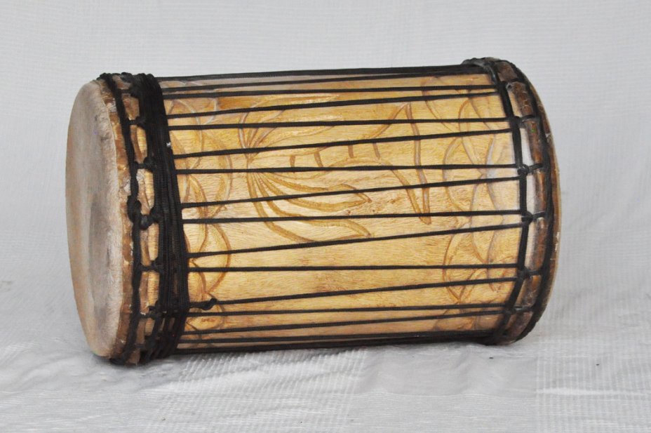Tambores bajos dundun - Dunun kenkení de Guinea montaje tradicional 5325
