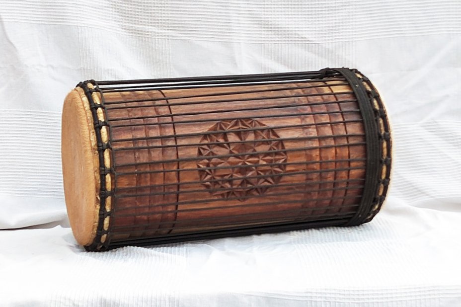 Dundun kenkeni 4 planchas de rosewood - Tambor dundun de Guinea