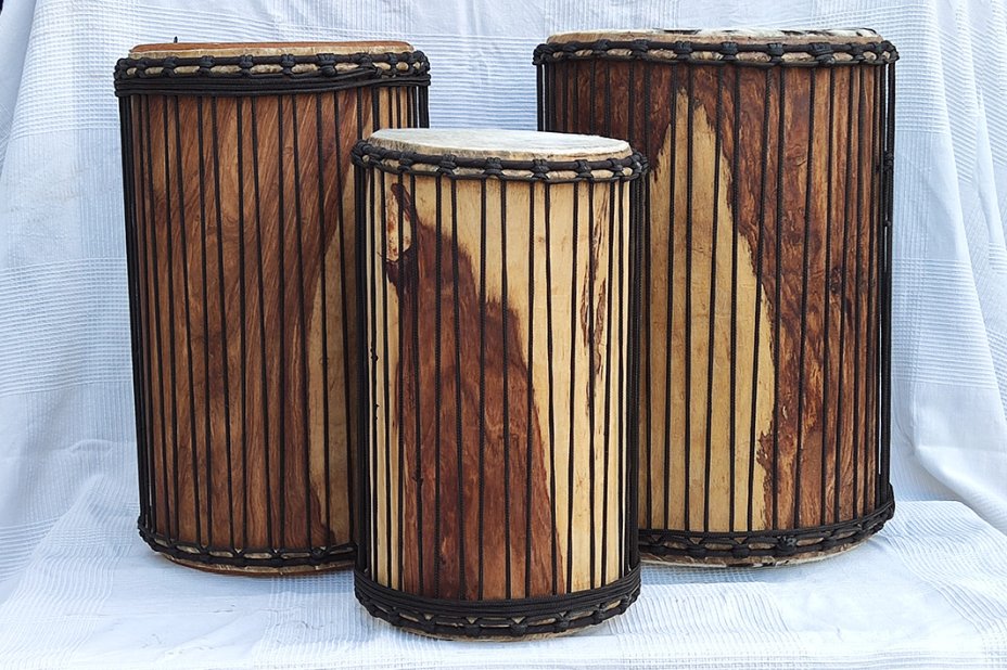 Juego de tambores dunun de Malí de madera de balafón (gueni)