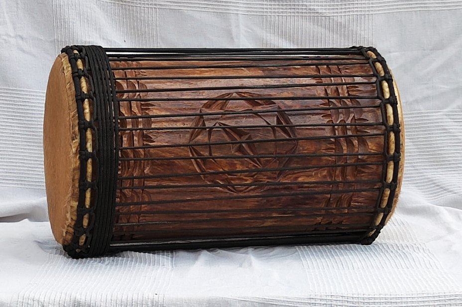 Dundun kenkeni 4 planchas de rosewood - Tambor dundun de Guinea