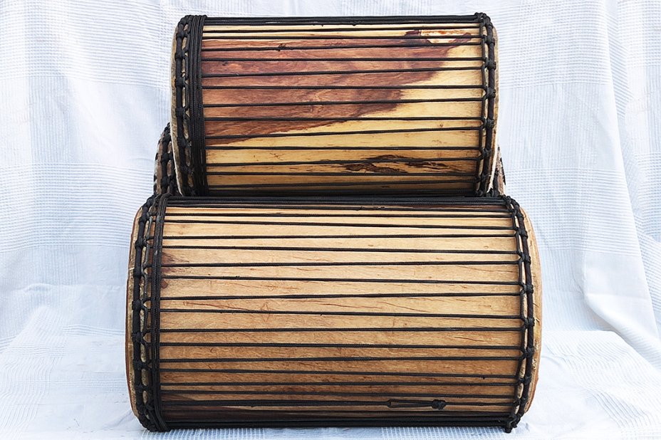 Juego de tambores dunun de Malí de madera de balafón (gueni)