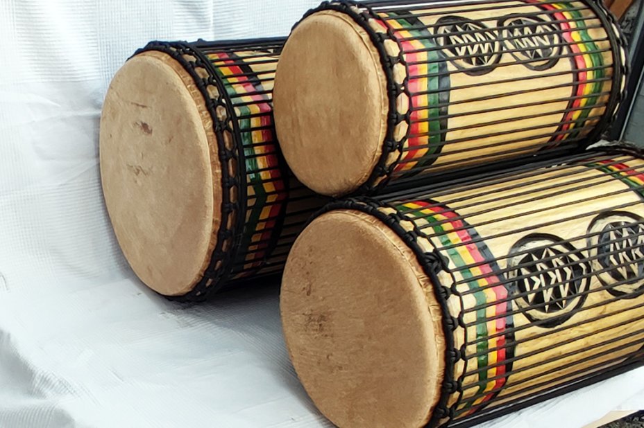 Juego de tambores dunun de Guinea de melina