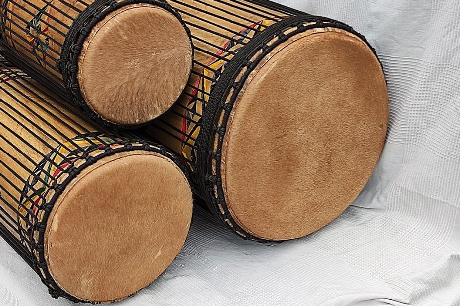 Juego de tambores dunun de Guinea de melina