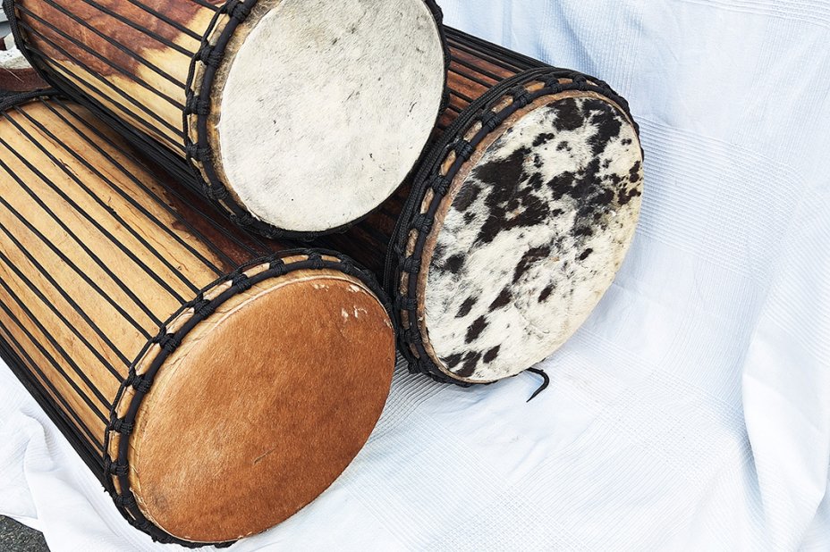 Juego de tambores dunun de Malí de madera de balafón (gueni)