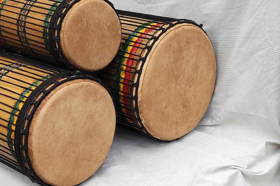 Juego de tambores dunun de Guinea de melina