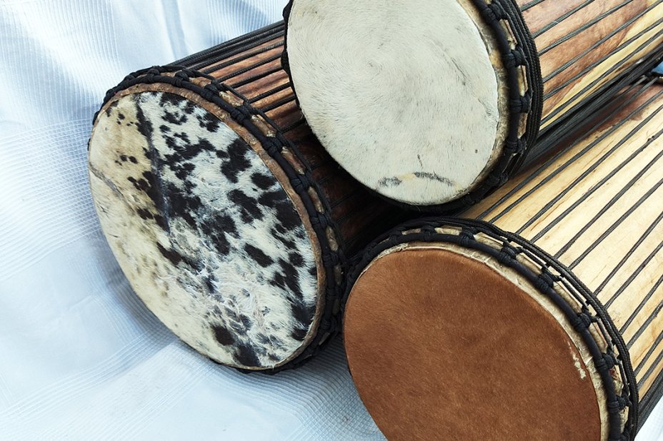 Juego de tambores dunun de Malí de madera de balafón (gueni)