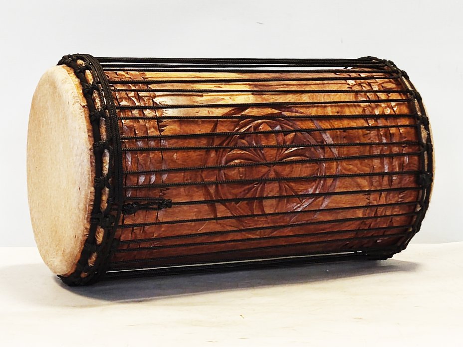 Tambores bajos dundun - Dunun kenkení de Guinea montaje 4 aros