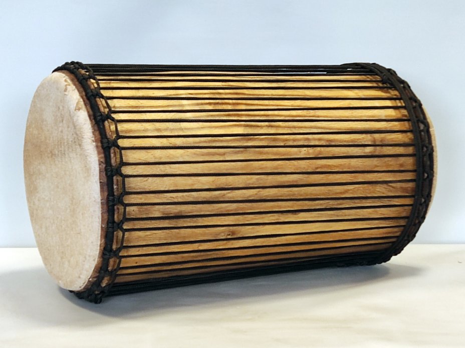 Tambores bajos dundun - Dunun sangban de Guinea montaje 4 aros