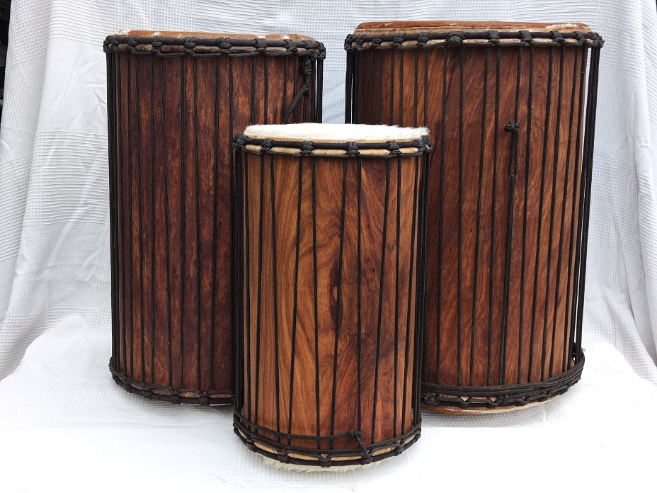 Juego de tambores dunun de Malí de madera de balafón (gueni)