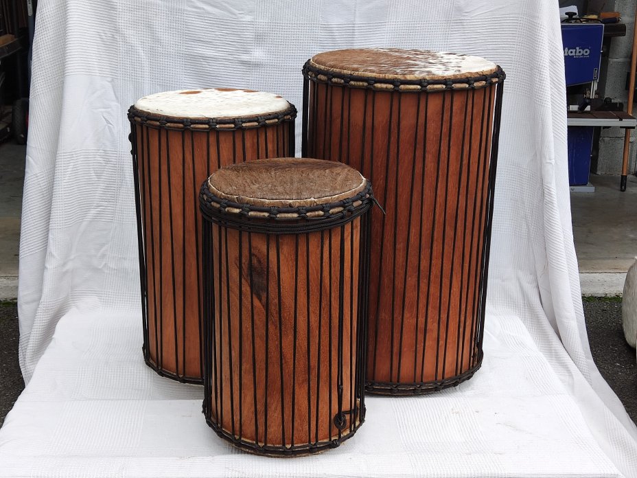 Juego de tambores dunun de Malí de lenke