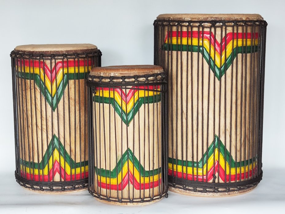 Juego de tambores dunun de Guinea de melina