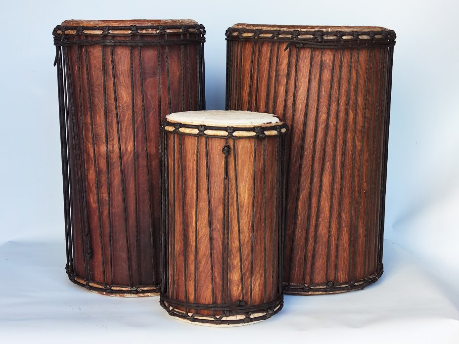 Juego de tambores dunun de Malí de madera de balafón (gueni)