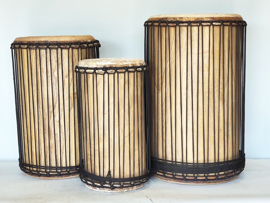 Juego de tambores dunun de Guinea de melina