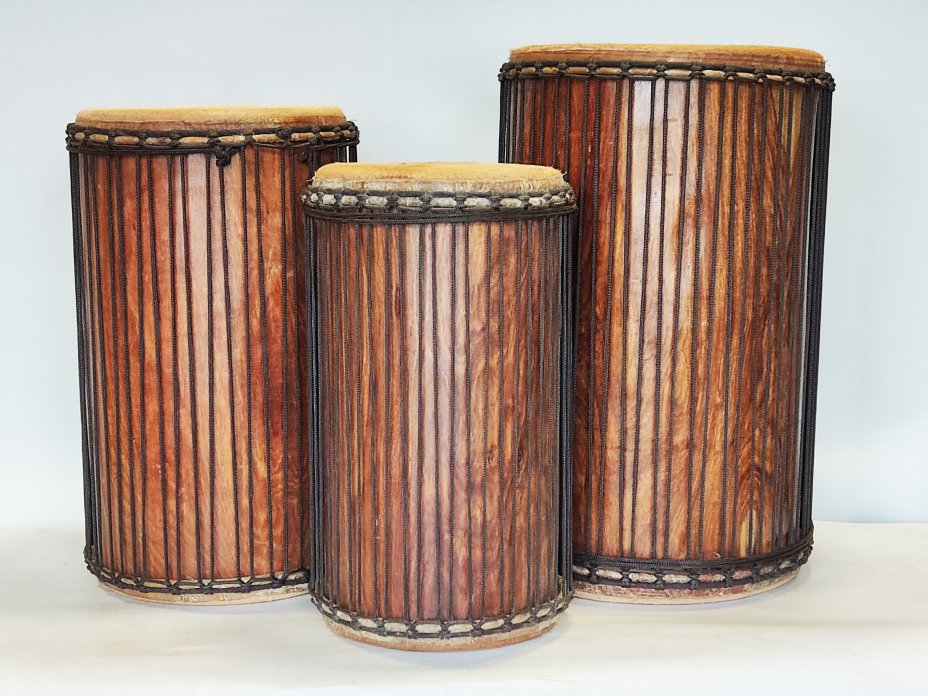 Juego de tambores dunun de Guinea de madera de balafón (gueni)