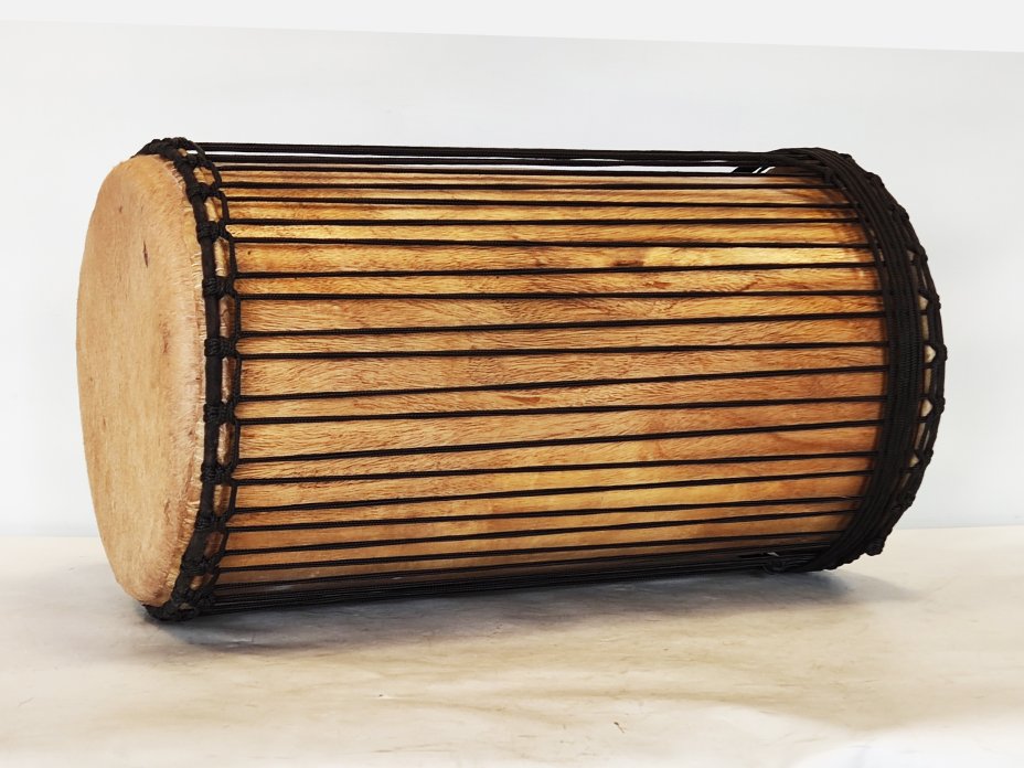 Tambores bajos dundun - Dunun kenkení de Guinea montaje 4 aros