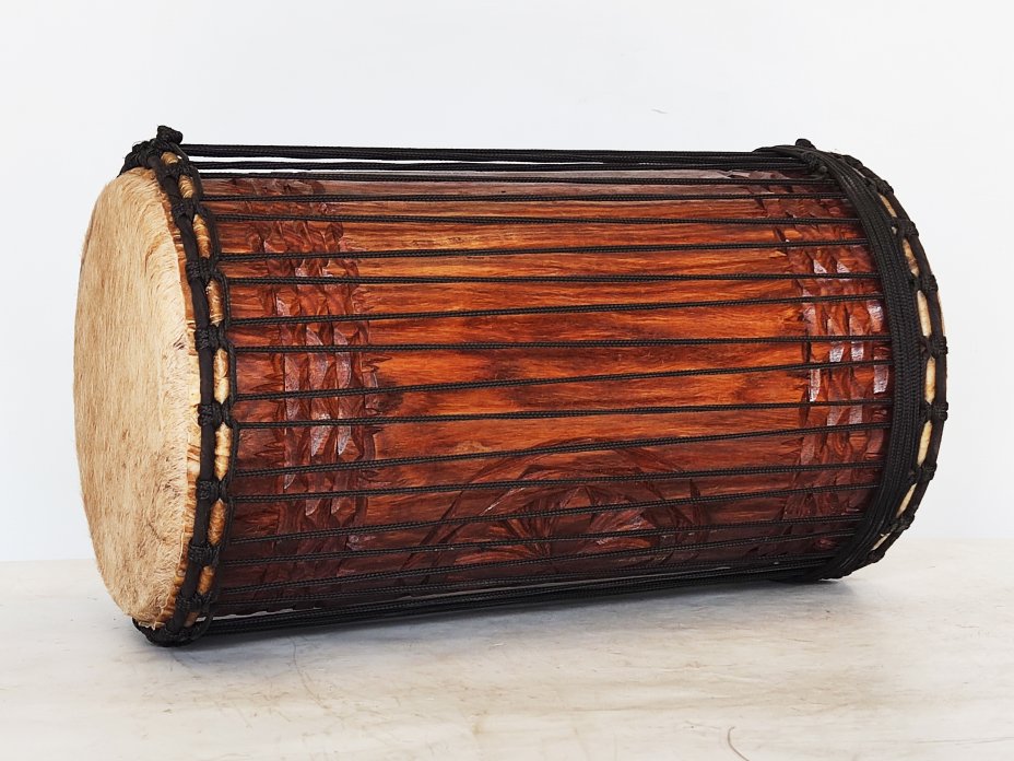 Tambores bajos dundun - Dunun kenkení de Guinea montaje 4 aros