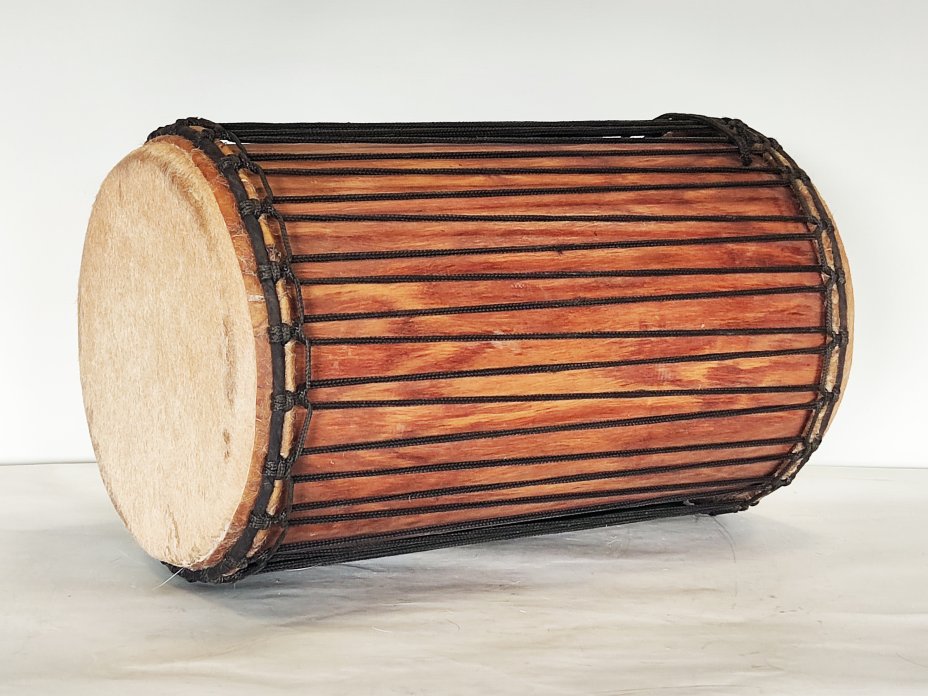 Tambores bajos dundun - Dunun kenkení de Guinea montaje 4 aros