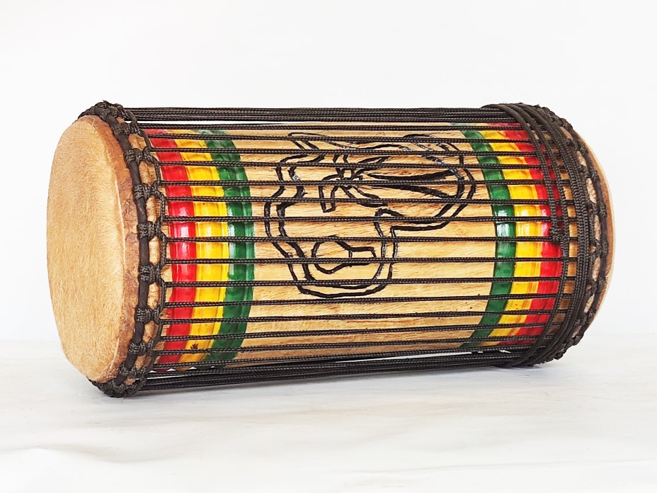 Tambores bajos dundun - Dunun kenkení de Guinea montaje 4 aros