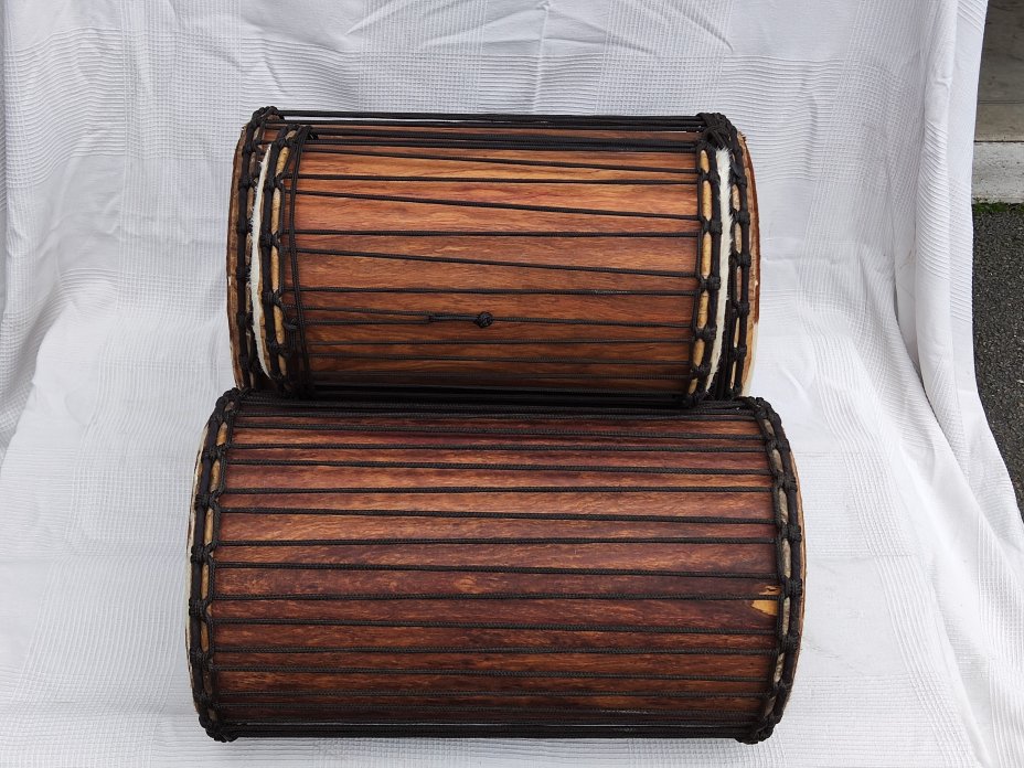 Juego de tambores dunun de Malí de madera de balafón (gueni)