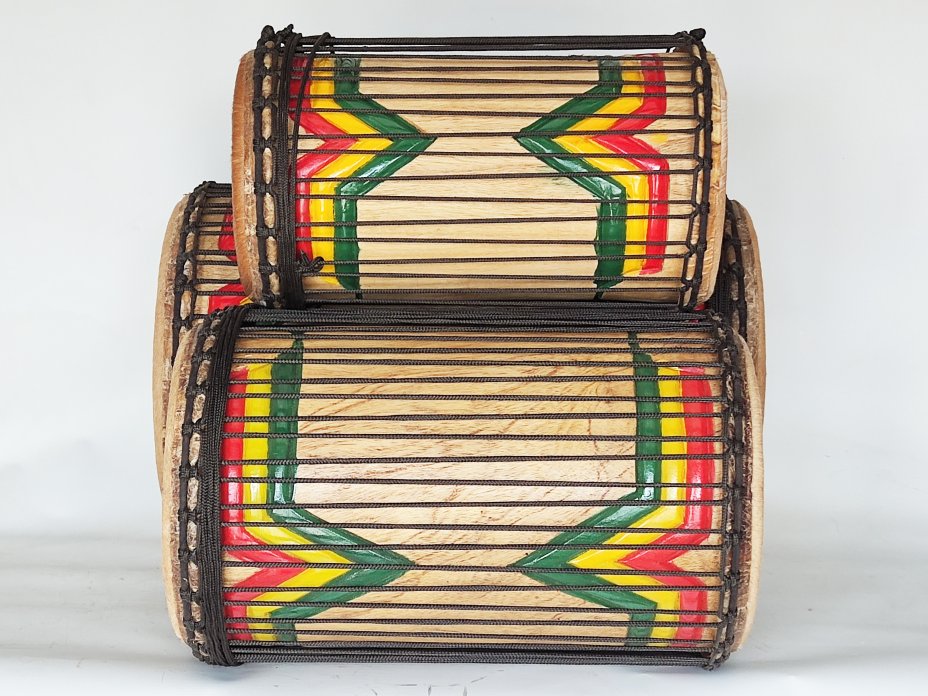 Juego de tambores dunun de Guinea de melina