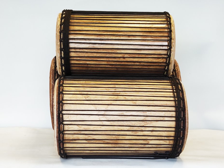 Juego de tambores bajos dundun - Set de dundunes de Guinea