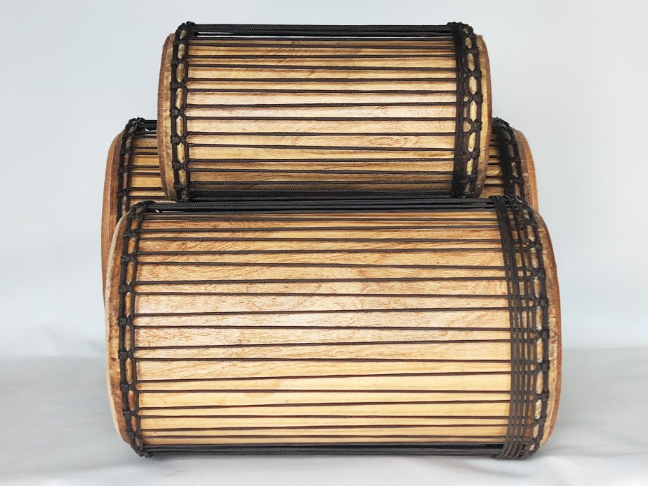 Juego de tambores bajos dundun - Set dundunes Guinea 6615