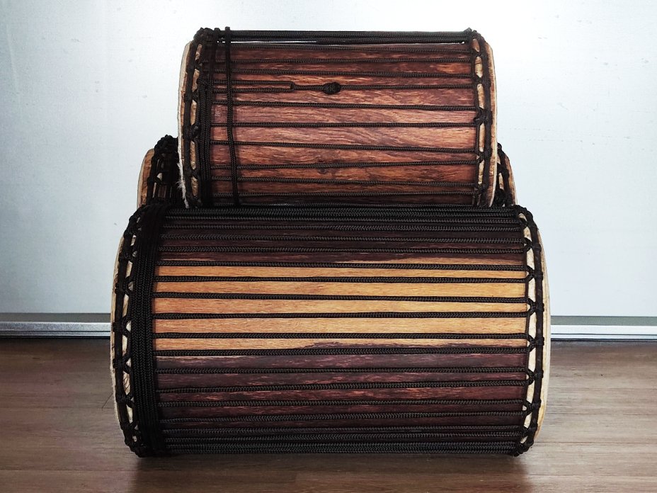 Juego de tambores bajos dundun - Set de dundunes de Malí