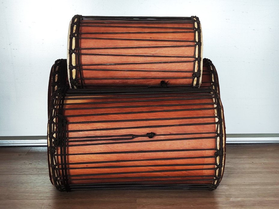 Juego de tambores bajos dundun - Set de dundunes de Malí